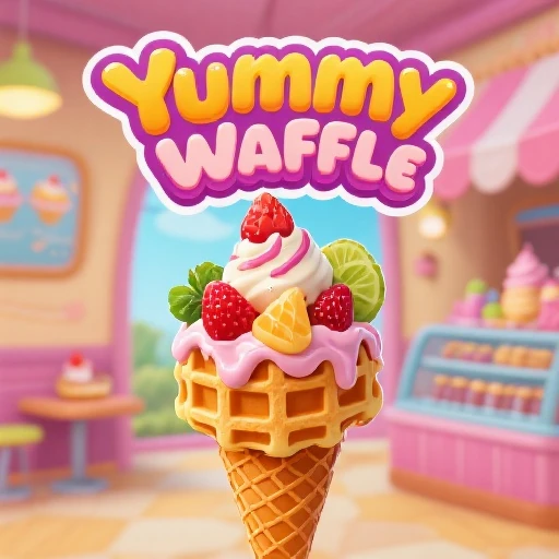 Yummy Waffle Ice Cream